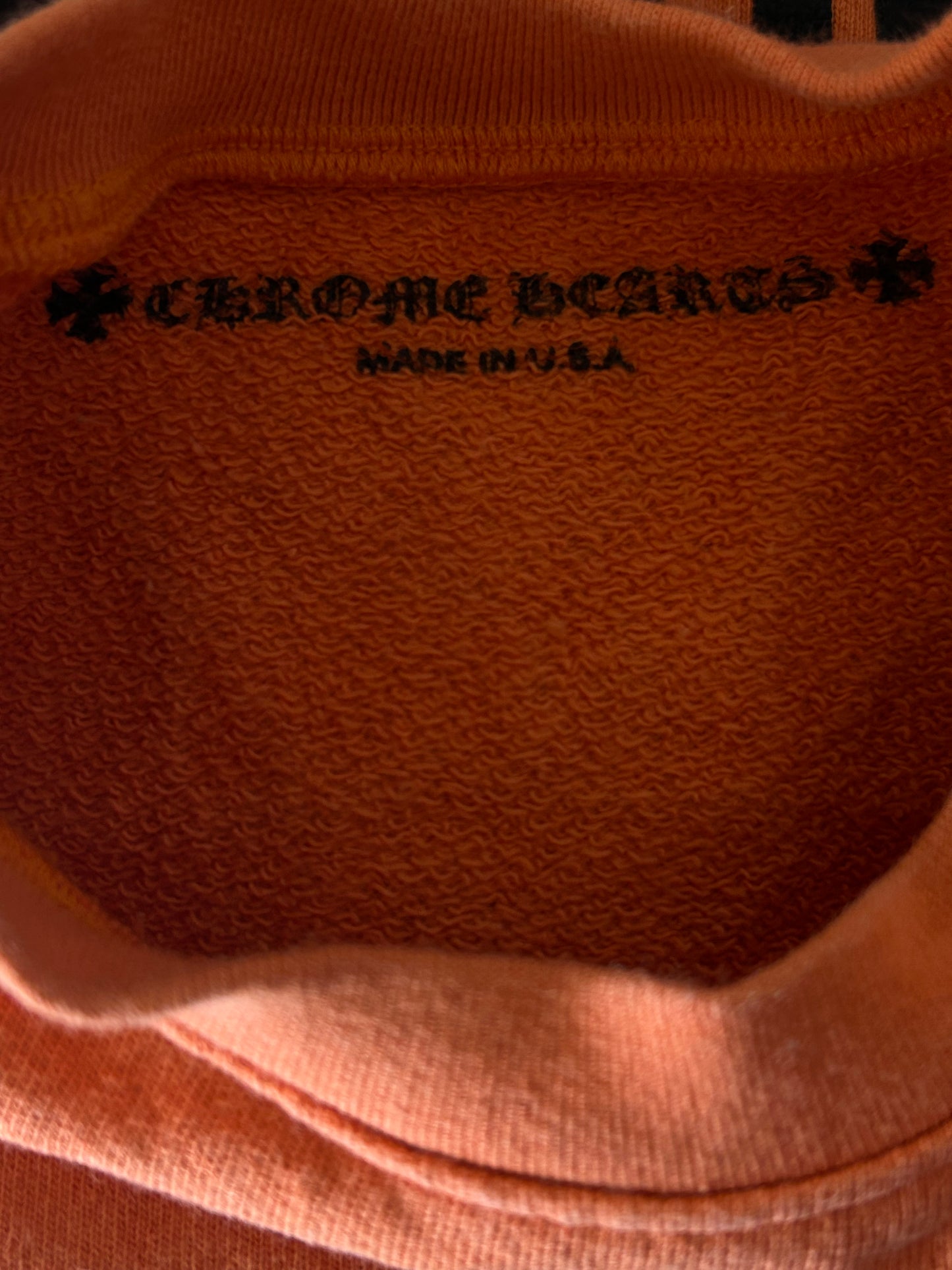 Chrome Hearts Orange & Black Dagger Logo Sweater