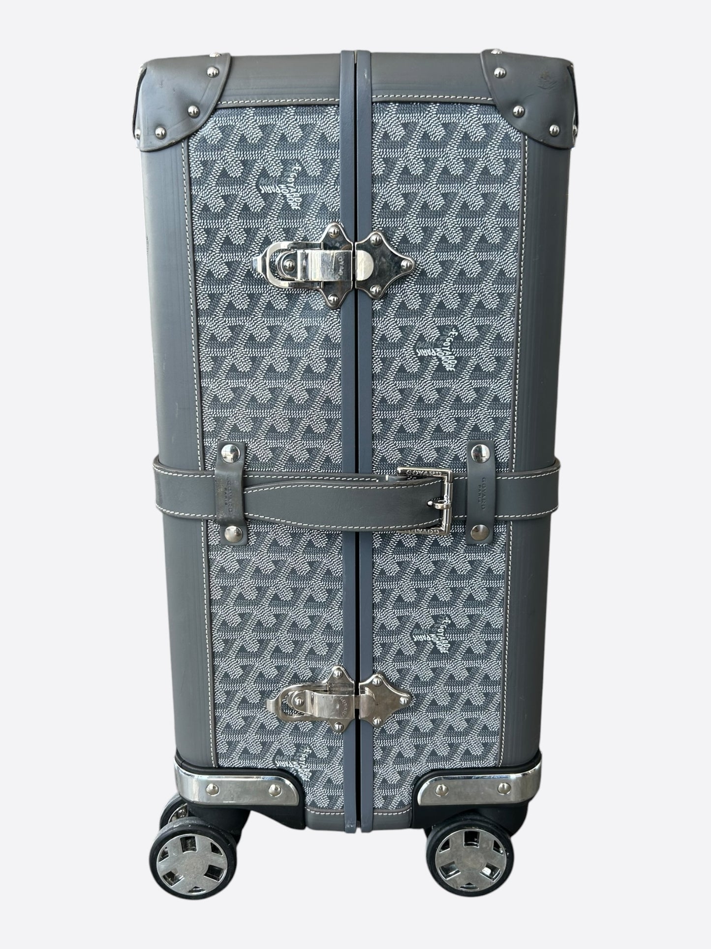Goyard Grey Bourget PM Trolley Case