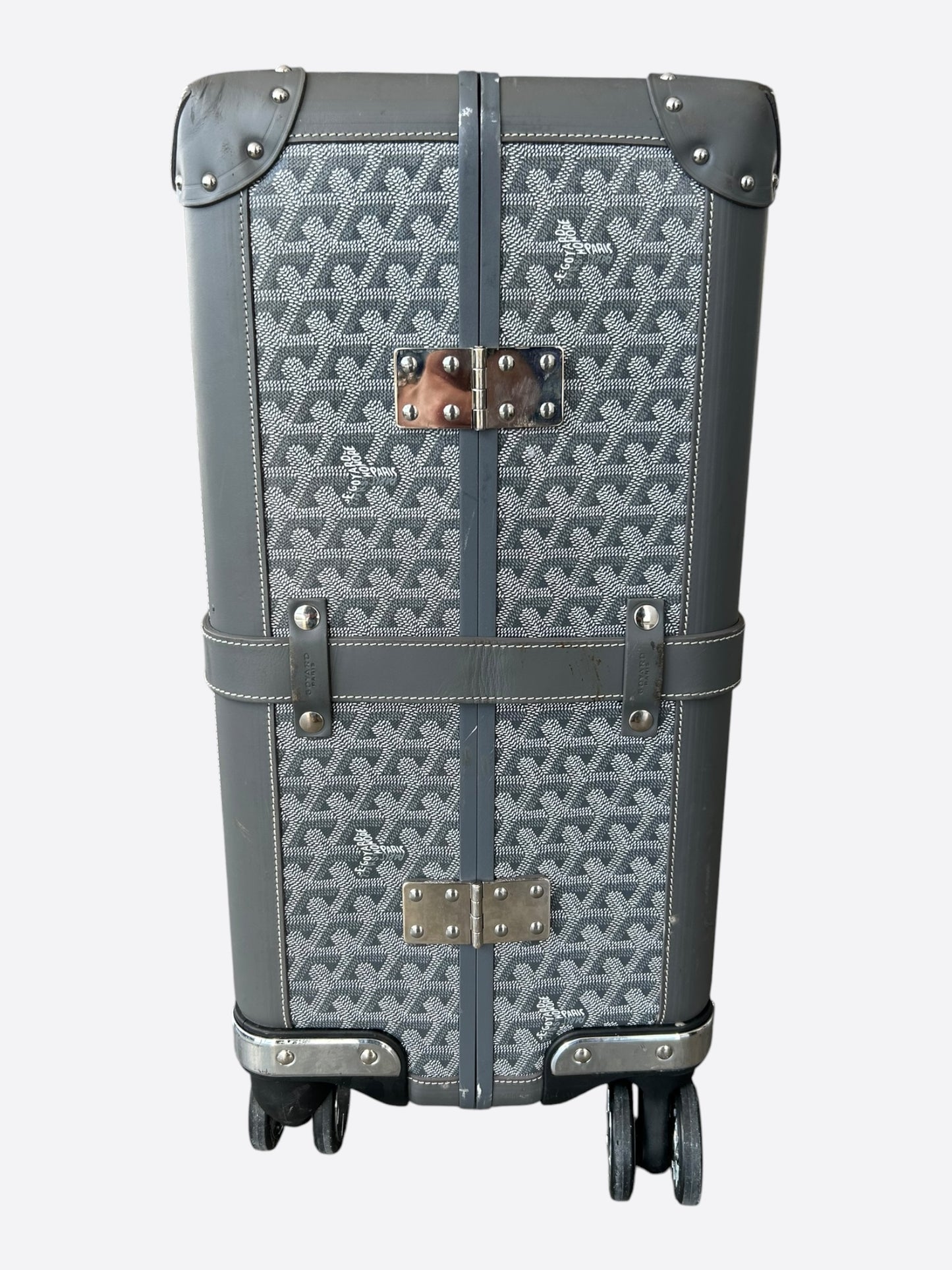 Goyard Grey Bourget PM Trolley Case