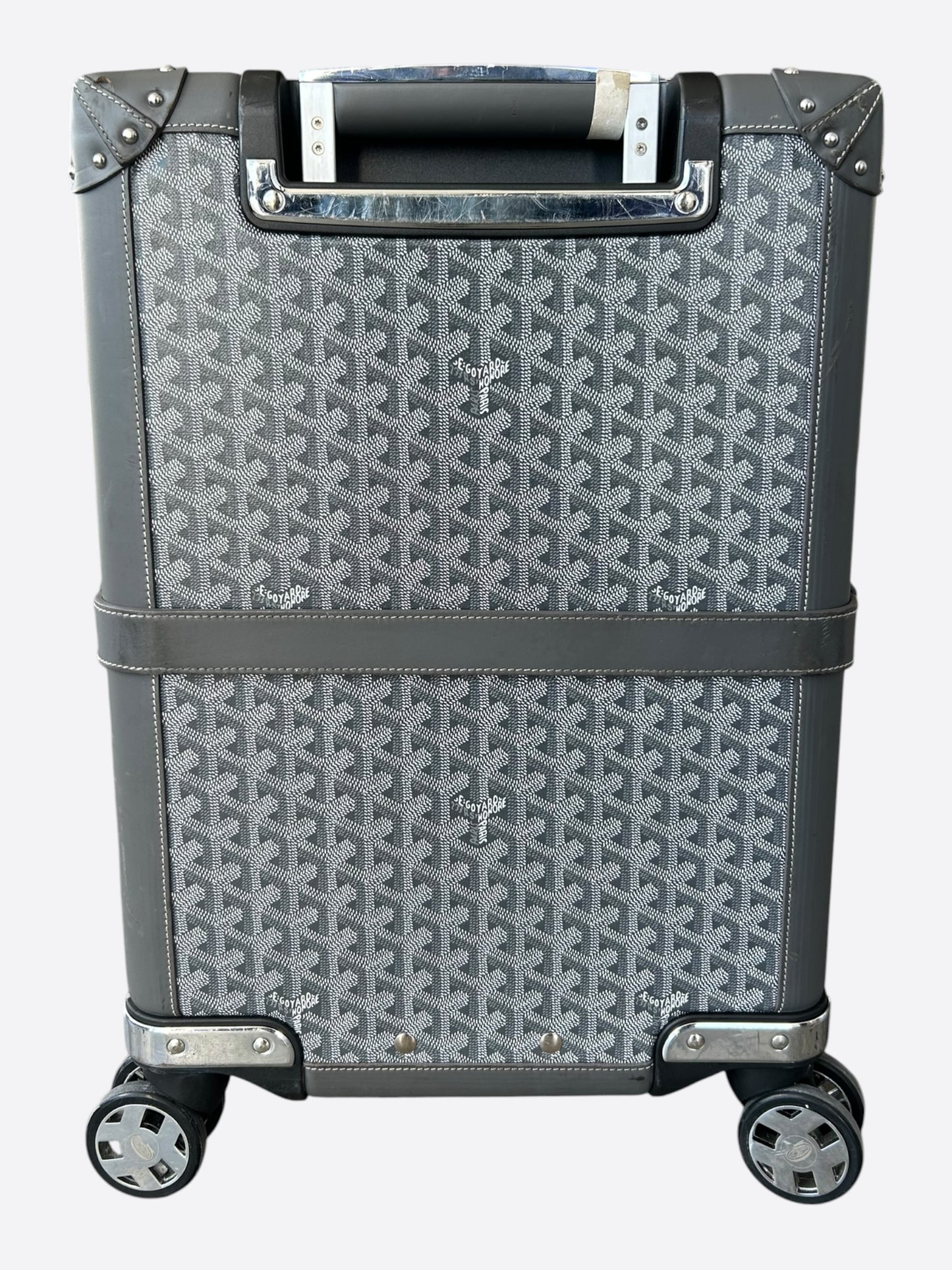 Goyard Grey Bourget PM Trolley Case