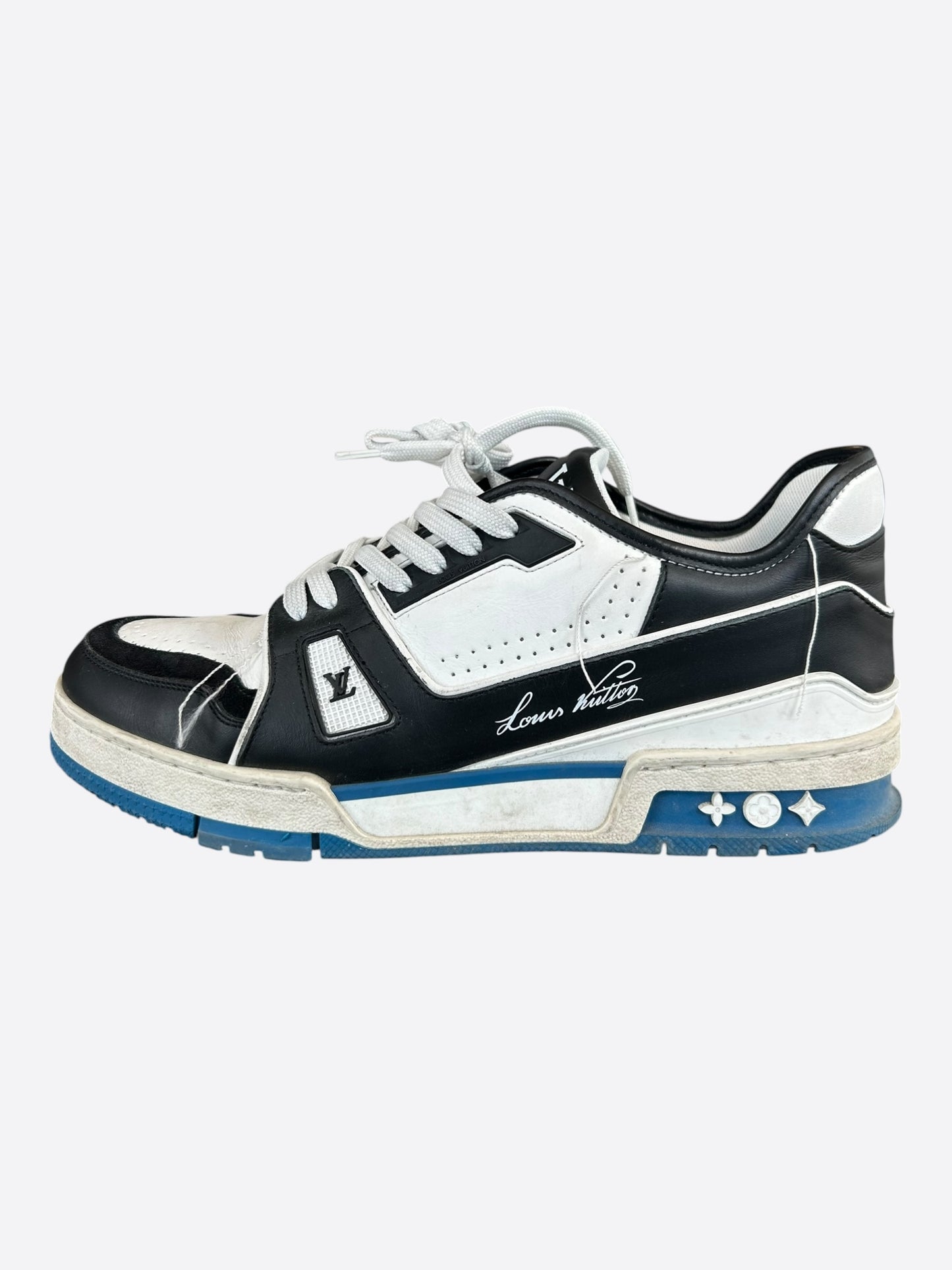 Louis Vuitton Black & White Prism Trainers