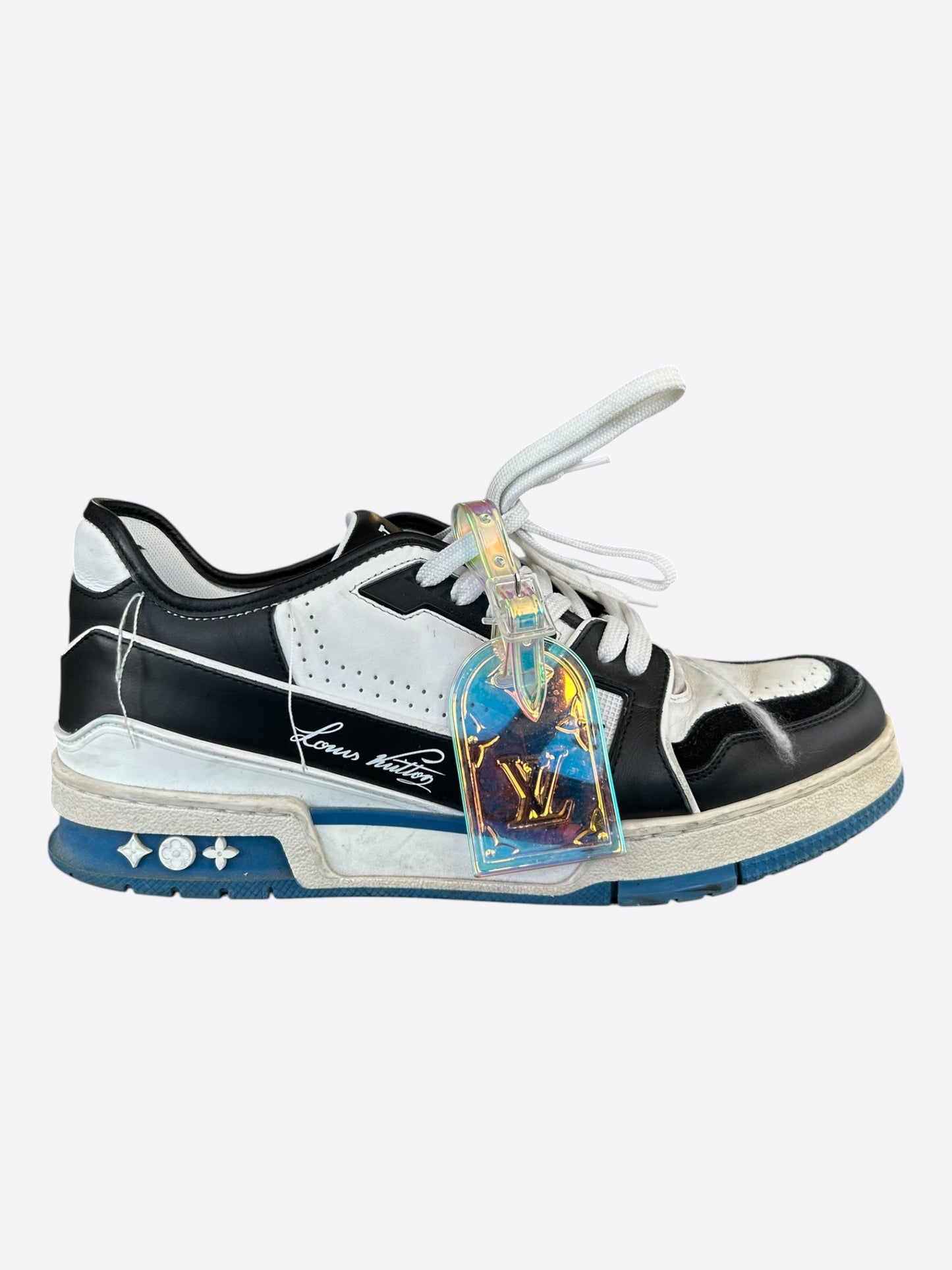 Louis Vuitton Black & White Prism Trainers