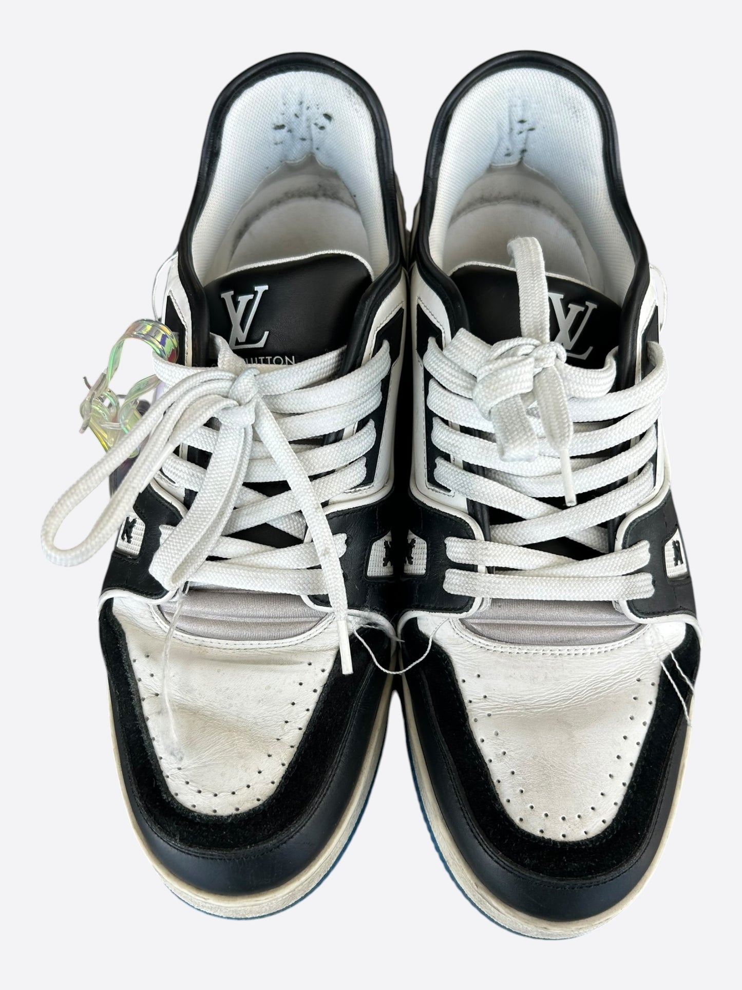 Louis Vuitton Black & White Prism Trainers