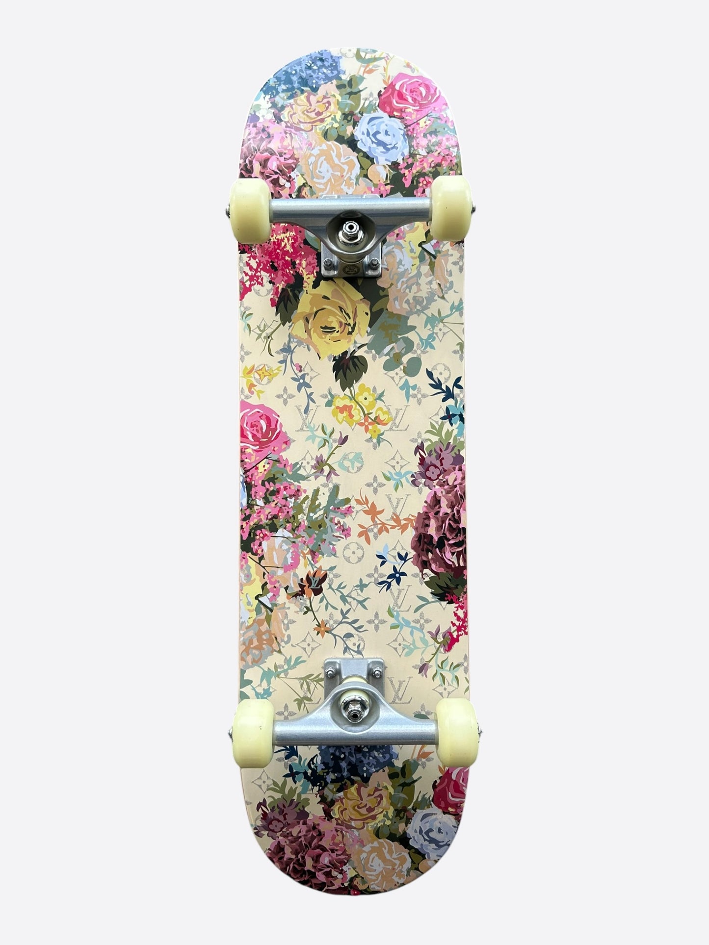Louis Vuitton Multicolor Floral Monogram Skateboard