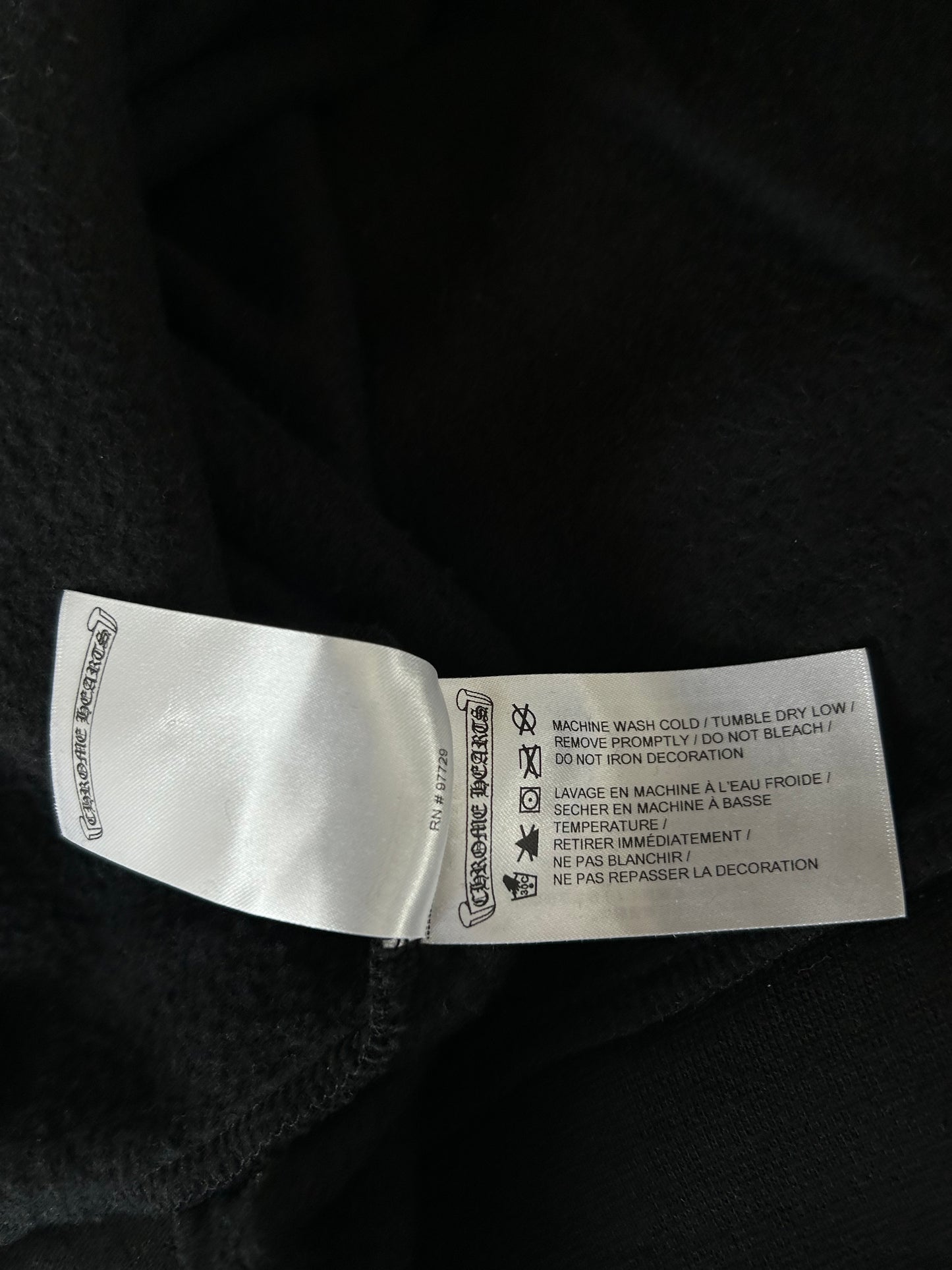 Chrome Hearts Black & White Horseshoe Logo Sweater