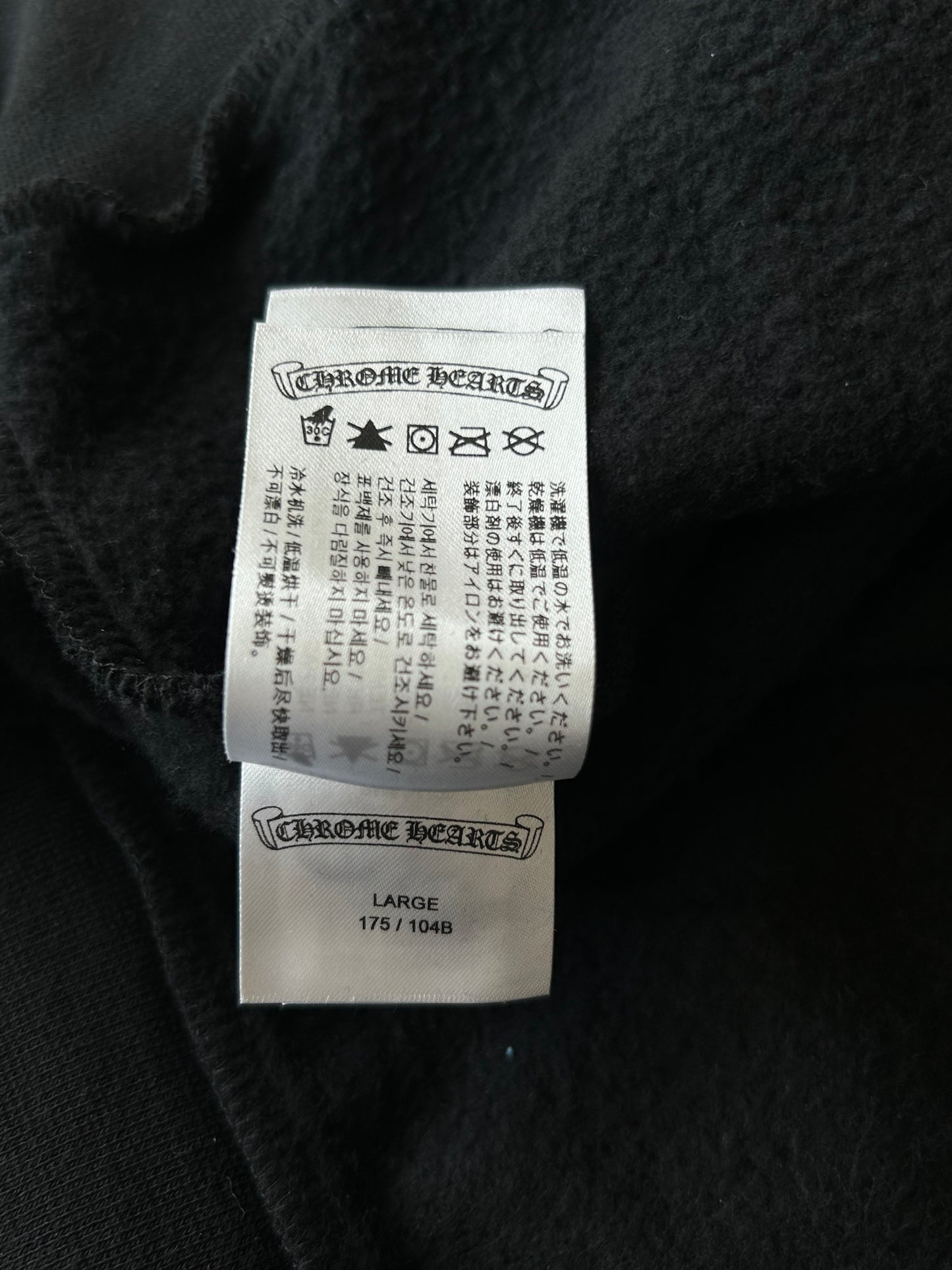 Chrome Hearts Black & White Horseshoe Logo Sweater