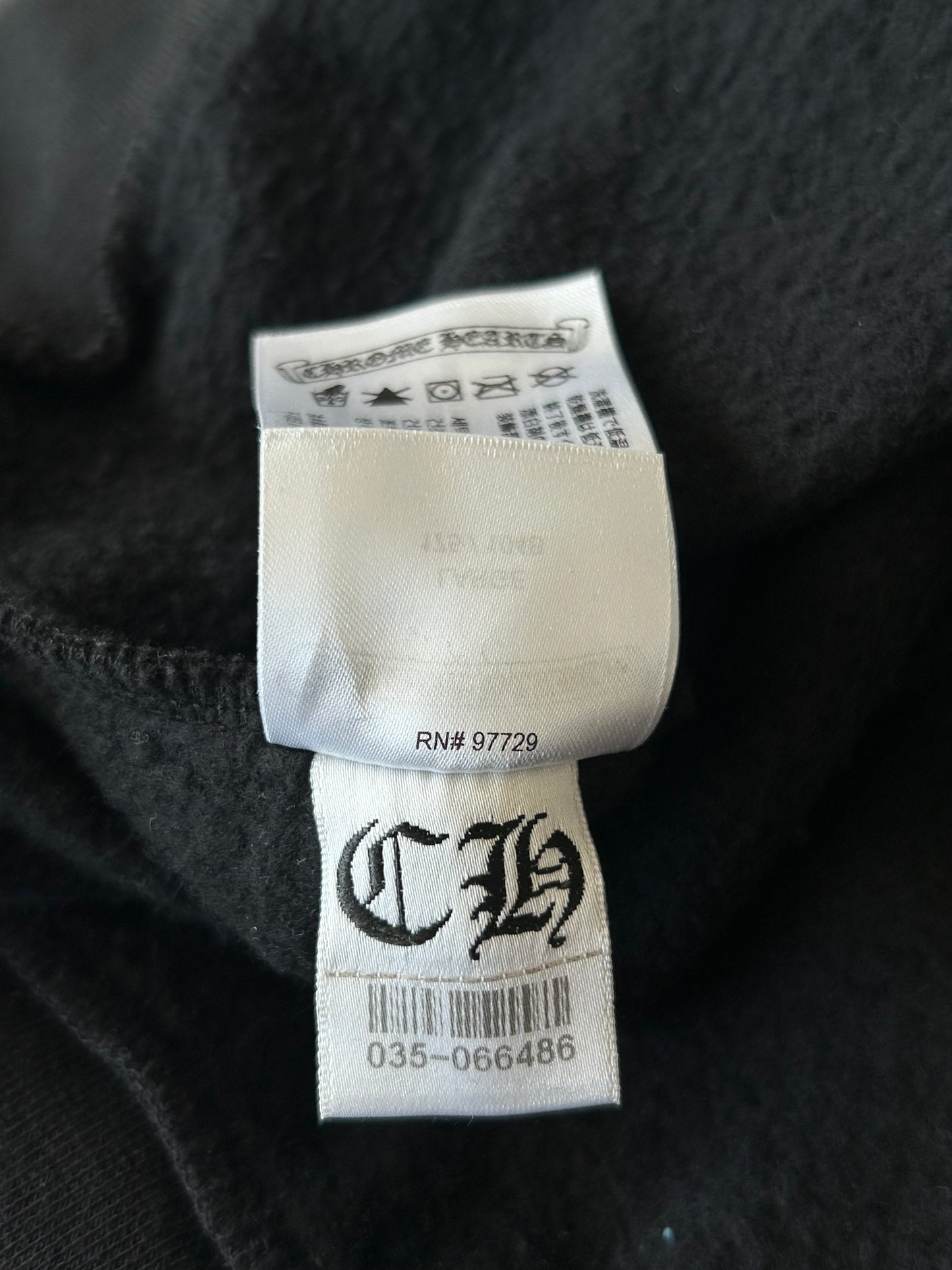 Chrome Hearts Black & White Horseshoe Logo Sweater