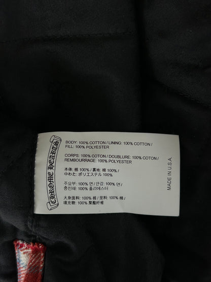 Chrome Hearts Red Checkered Padded Flannel Jacket