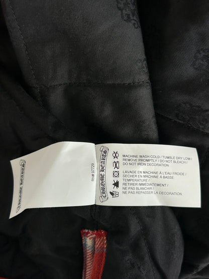 Chrome Hearts Red Checkered Padded Flannel Jacket