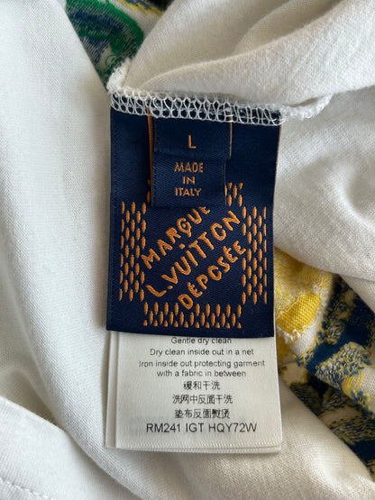 Louis Vuitton White Rue Du Pont Neuf Graphic Intarsia T-Shirt
