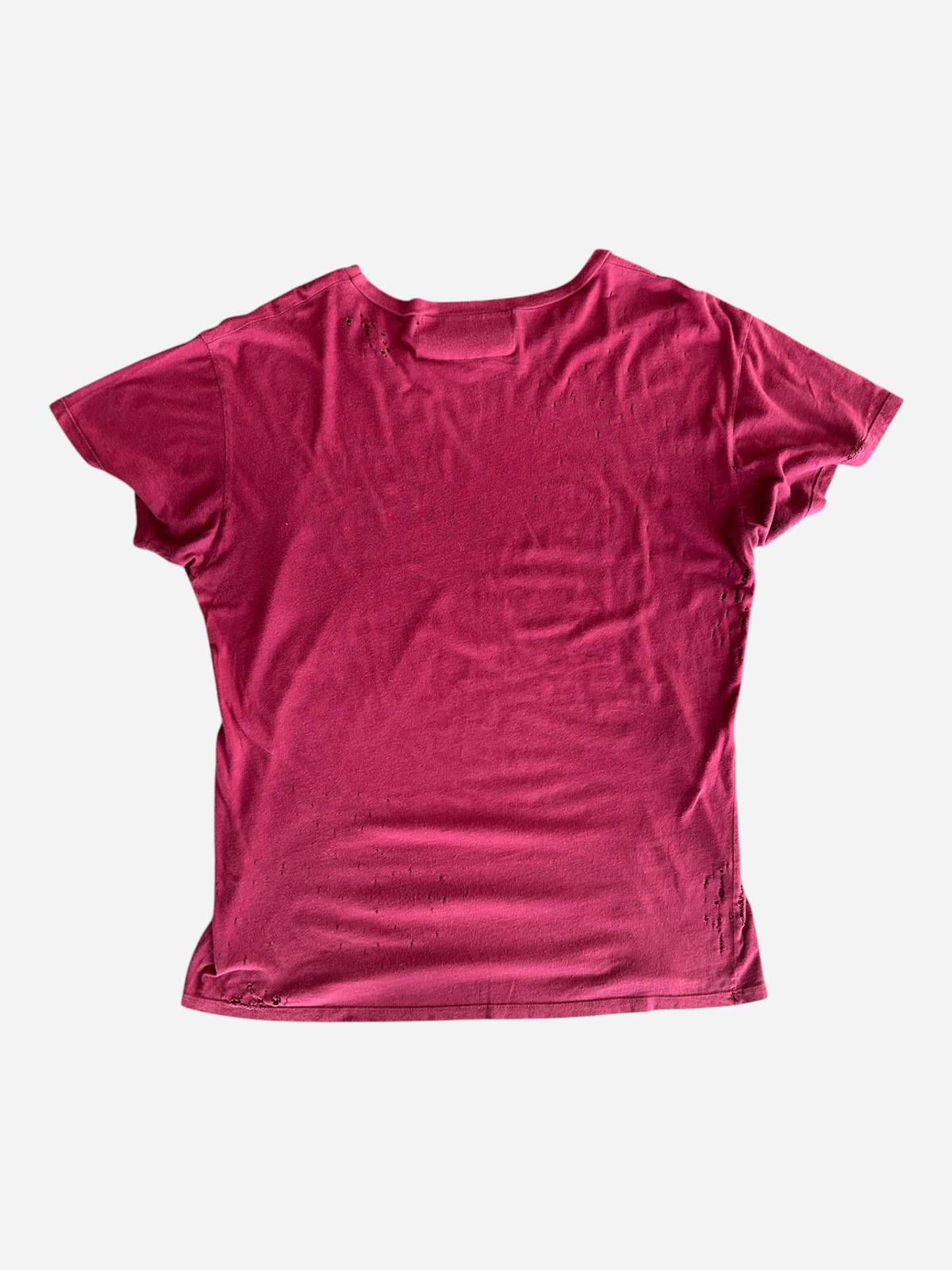 Enfants Riches Deprimes Red & Black Distressed Classic Logo T-Shirt