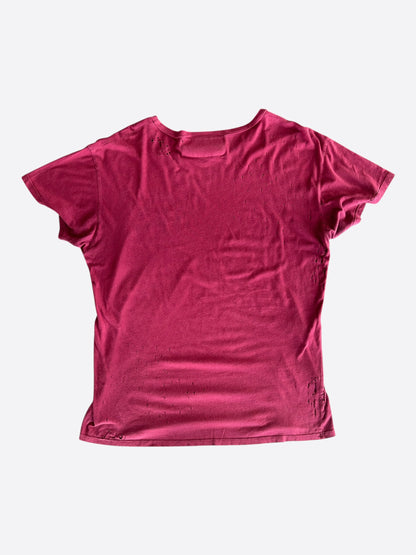 Enfants Riches Deprimes Red & Black Distressed Classic Logo T-Shirt