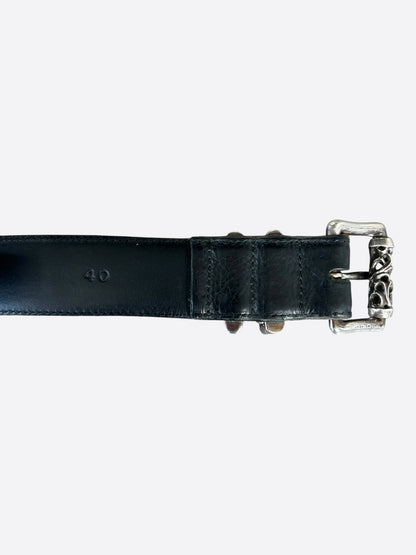 Chrome Hearts Black & Silver Roller Belt