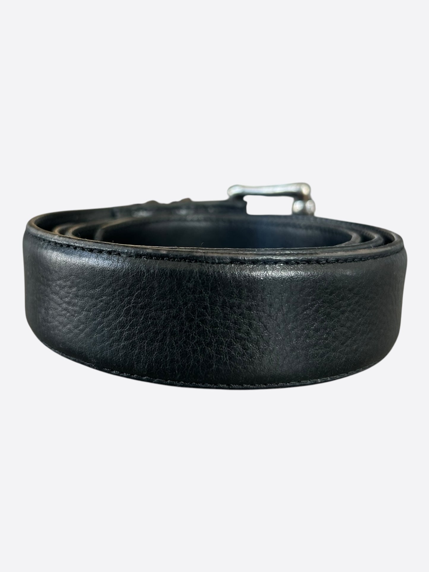 Chrome Hearts Black & Silver Roller Belt