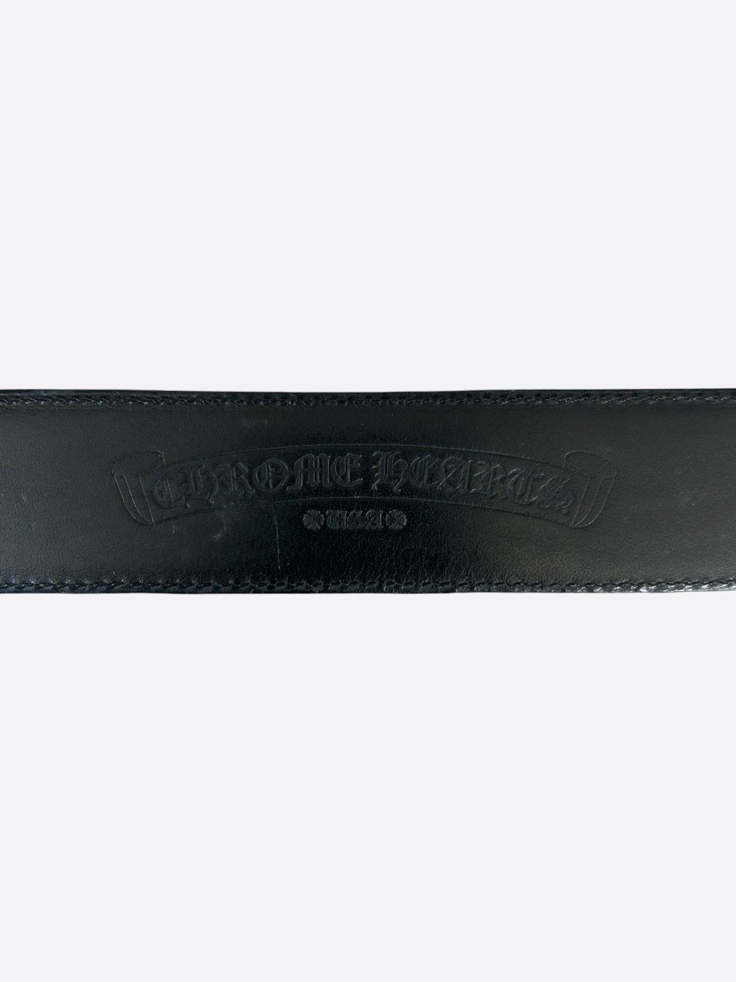 Chrome Hearts Black & Silver Roller Belt