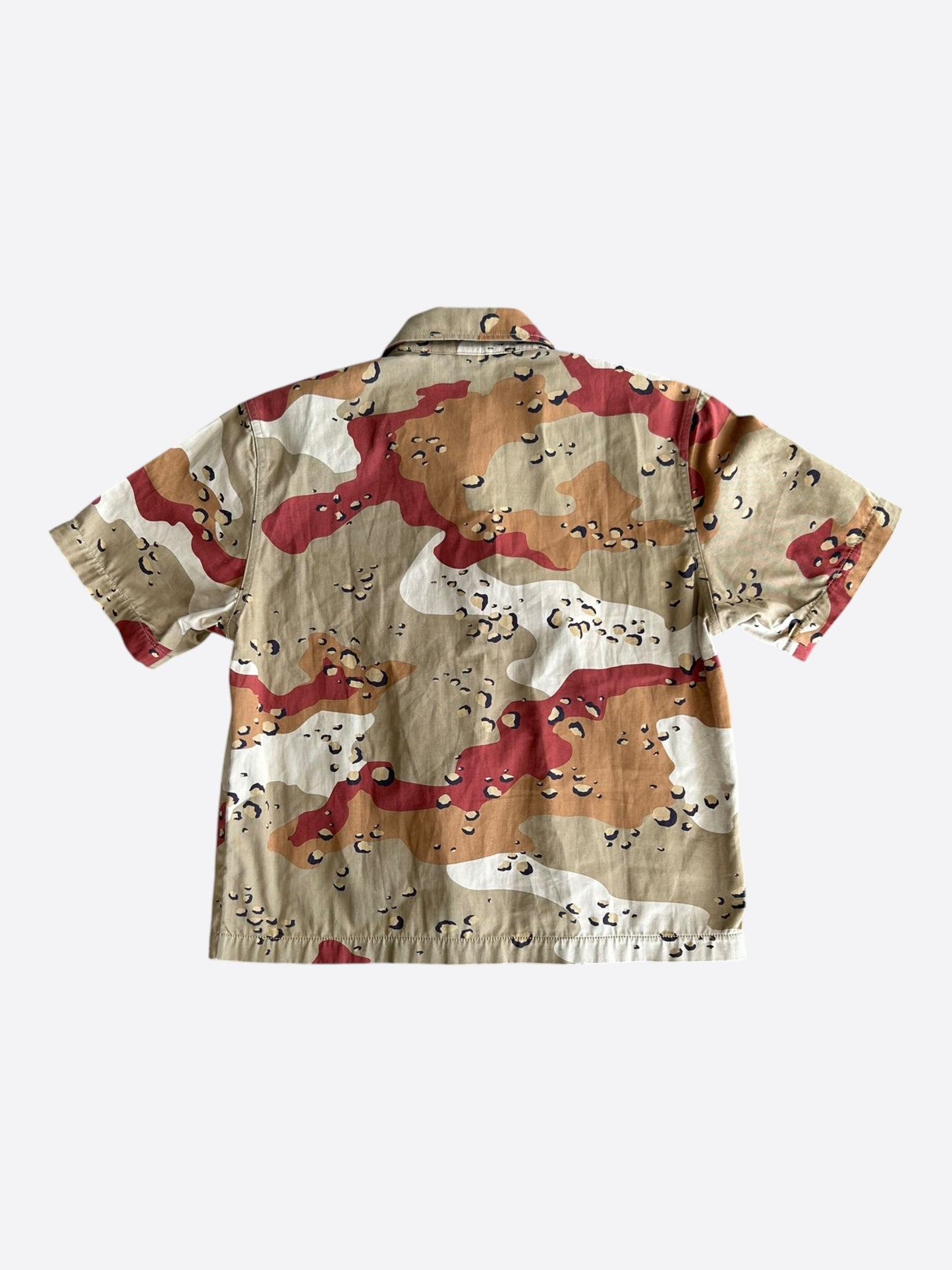 Chrome Hearts Sex Records Desert Camo Short Sleeve Button Up Shirt