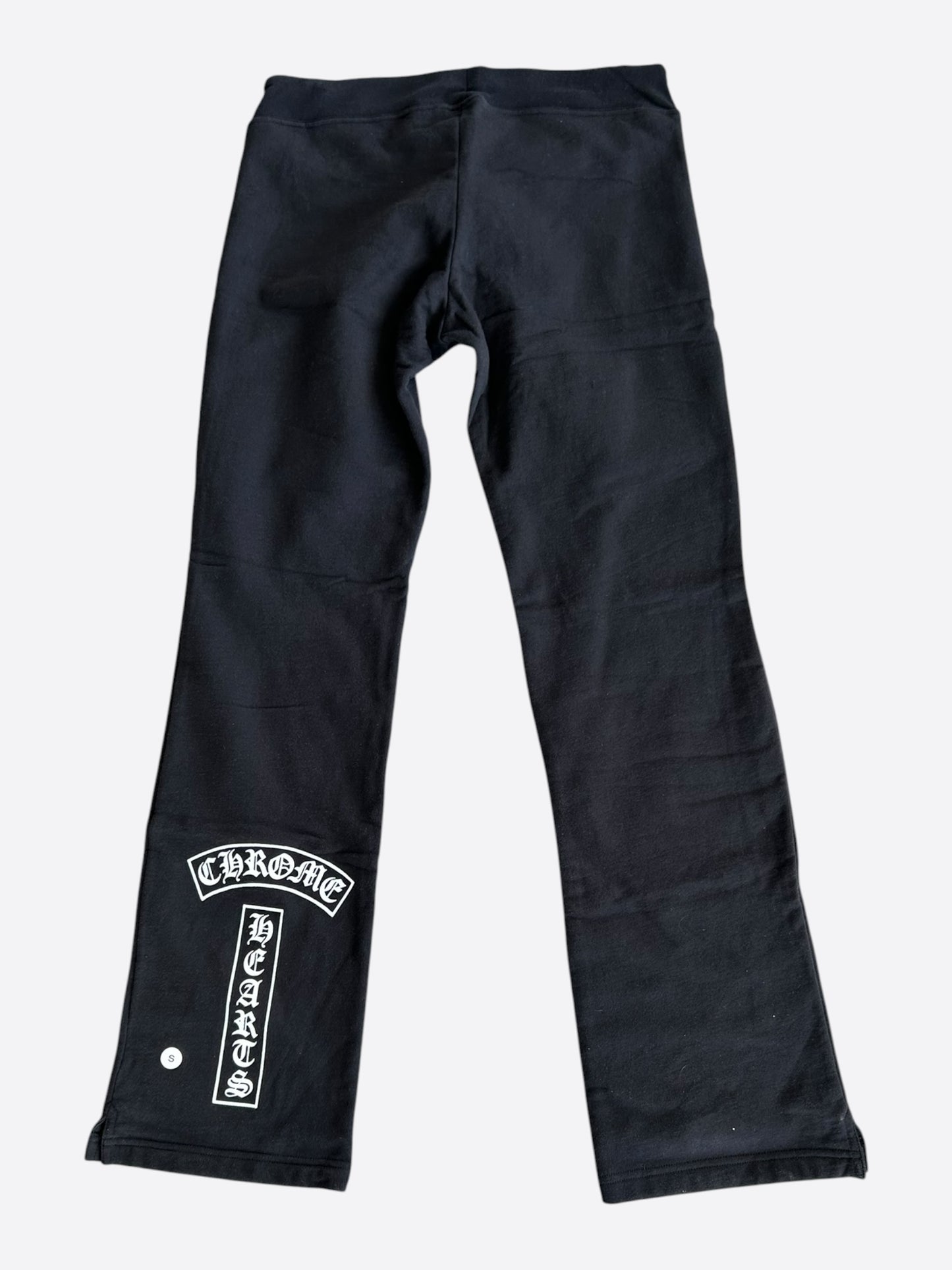 Chrome Hearts Black & White T-Bar Logo Women's Sweatpants