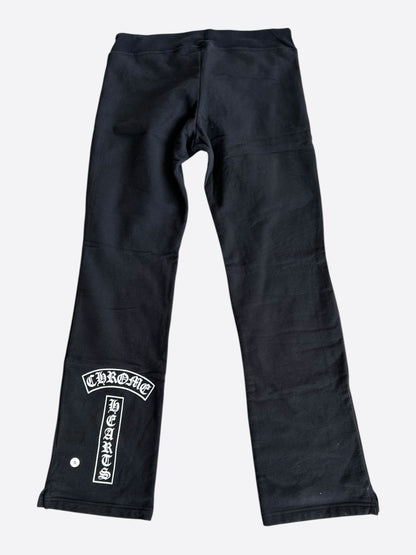 Chrome Hearts Black & White T-Bar Logo Women's Sweatpants