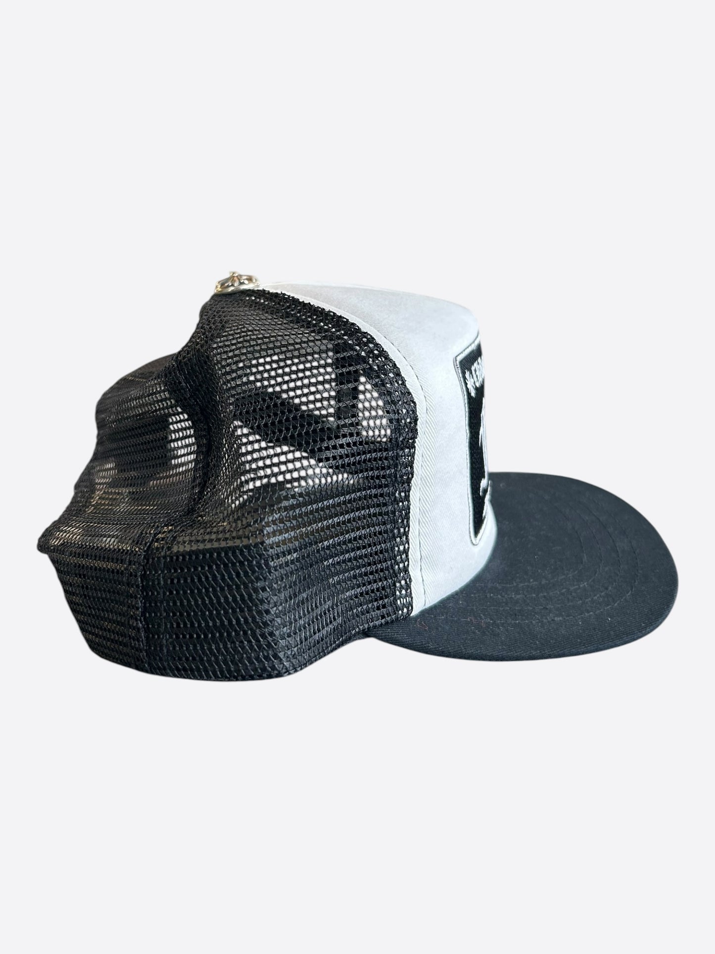 Chrome Hearts Black & White F**K Trucker Hat
