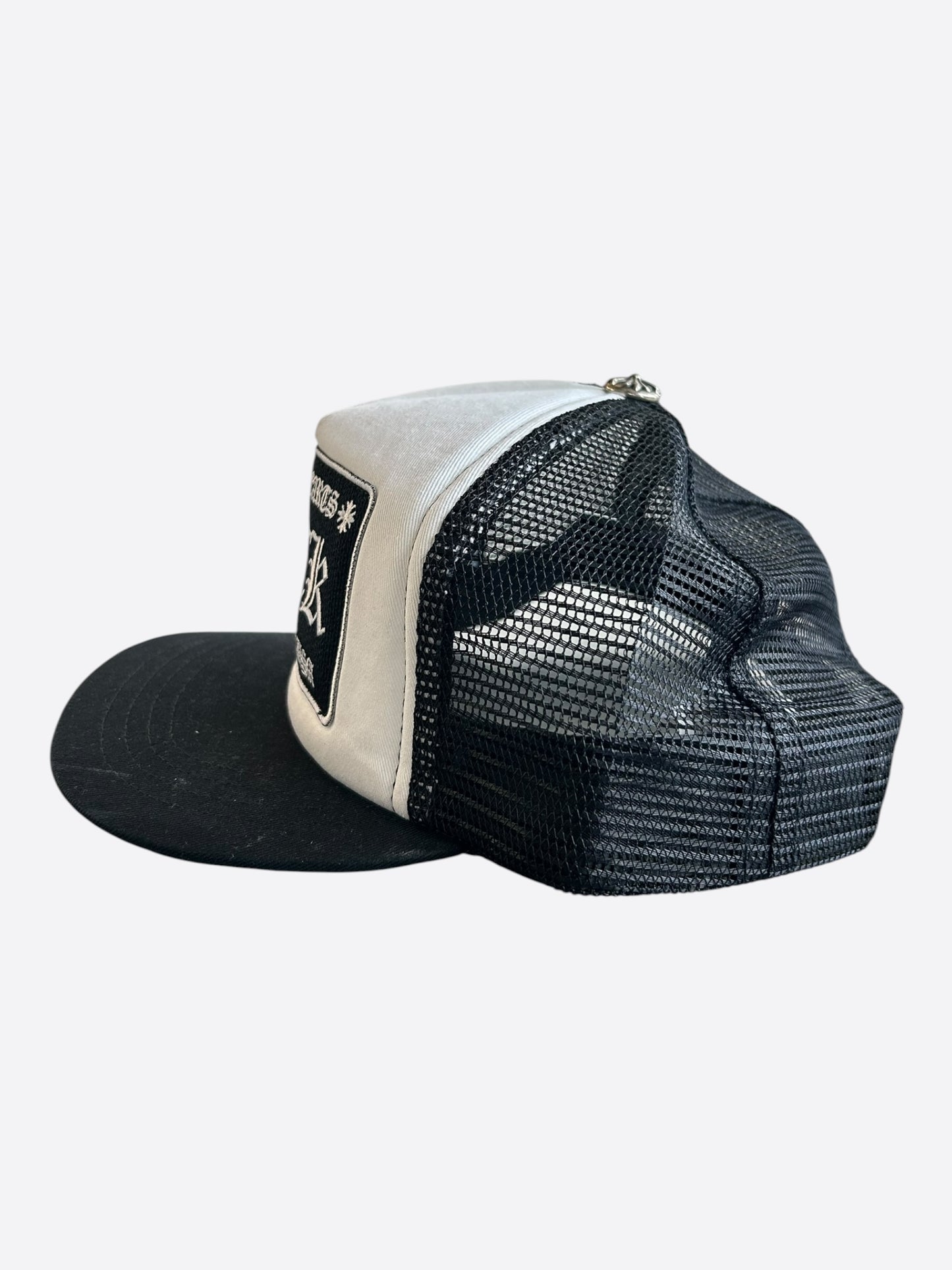Chrome Hearts Black & White F**K Trucker Hat