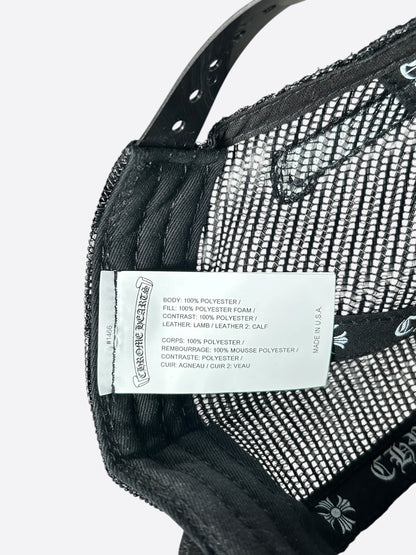 Chrome Hearts Black USA Triple Cross Patch Hat