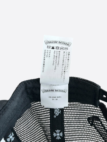 Chrome Hearts Black USA Triple Cross Patch Hat
