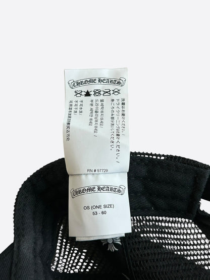 Chrome Hearts Black & White Triple Cross Patch Trucker Hat