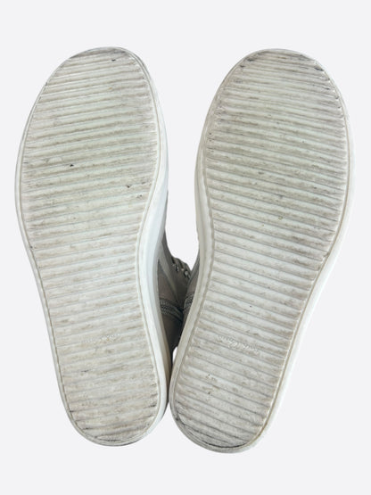 Rick Owens Chrome Hearts Beige & White Geobaskets