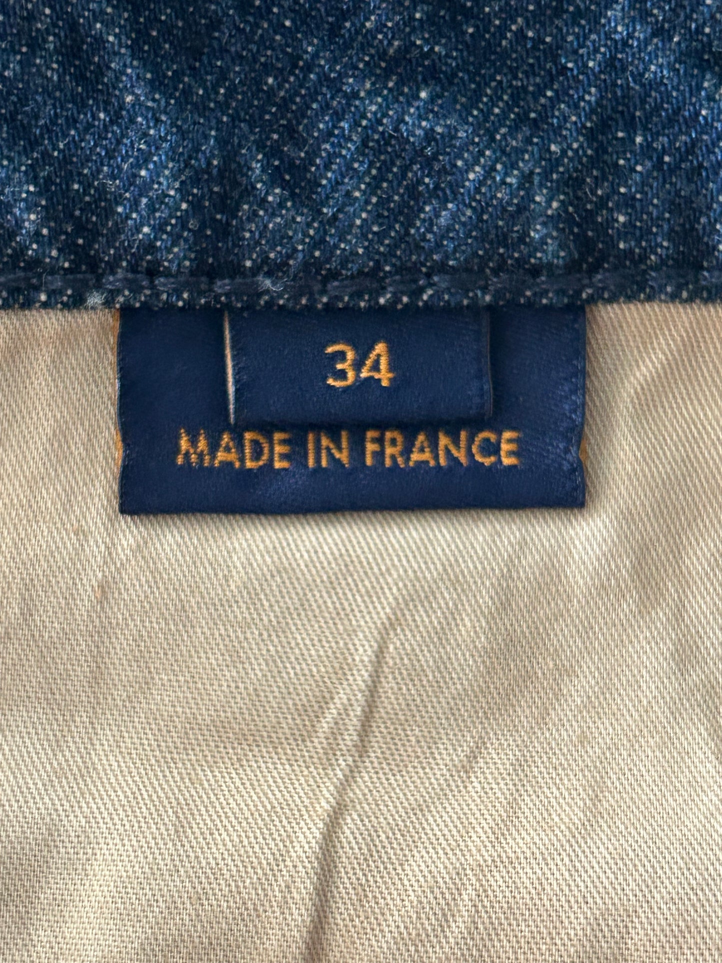 Louis Vuitton Blue Monogram Carpenter Denim Shorts