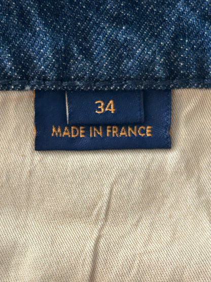 Louis Vuitton Blue Monogram Carpenter Denim Shorts