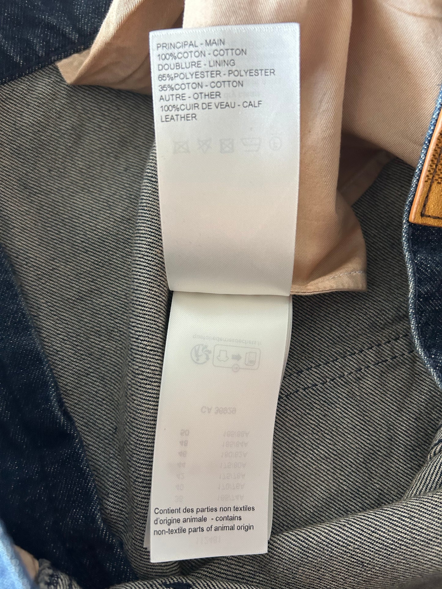 Louis Vuitton Blue Monogram Carpenter Denim Shorts