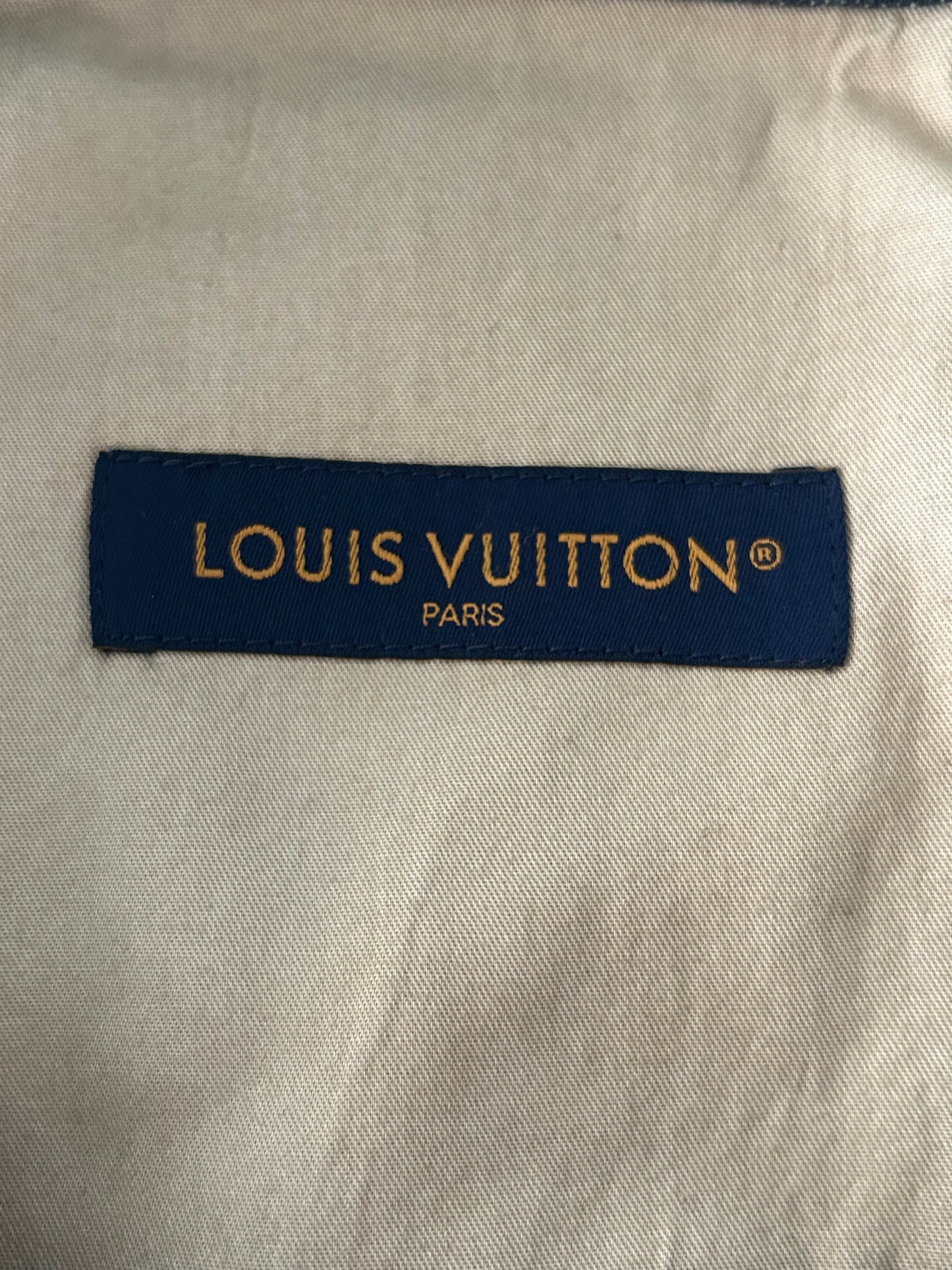 Louis Vuitton Blue Monogram Carpenter Denim Shorts