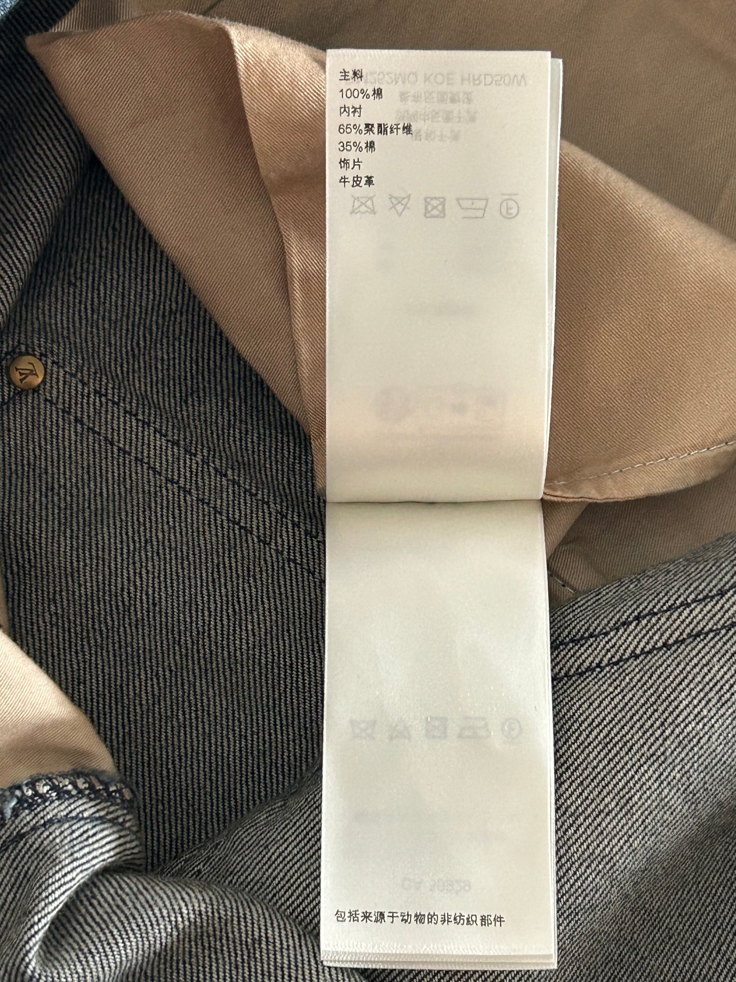 Louis Vuitton Blue Monogram Carpenter Denim Shorts