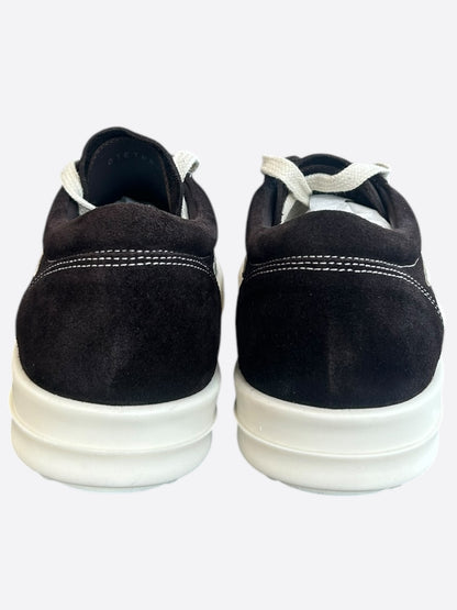 Rick Owens Brown Leather Vintage Women's Low Top Sneakers
