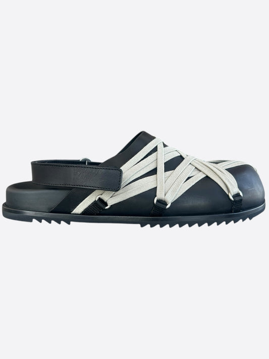 Rick Owens Black Rope Sandals