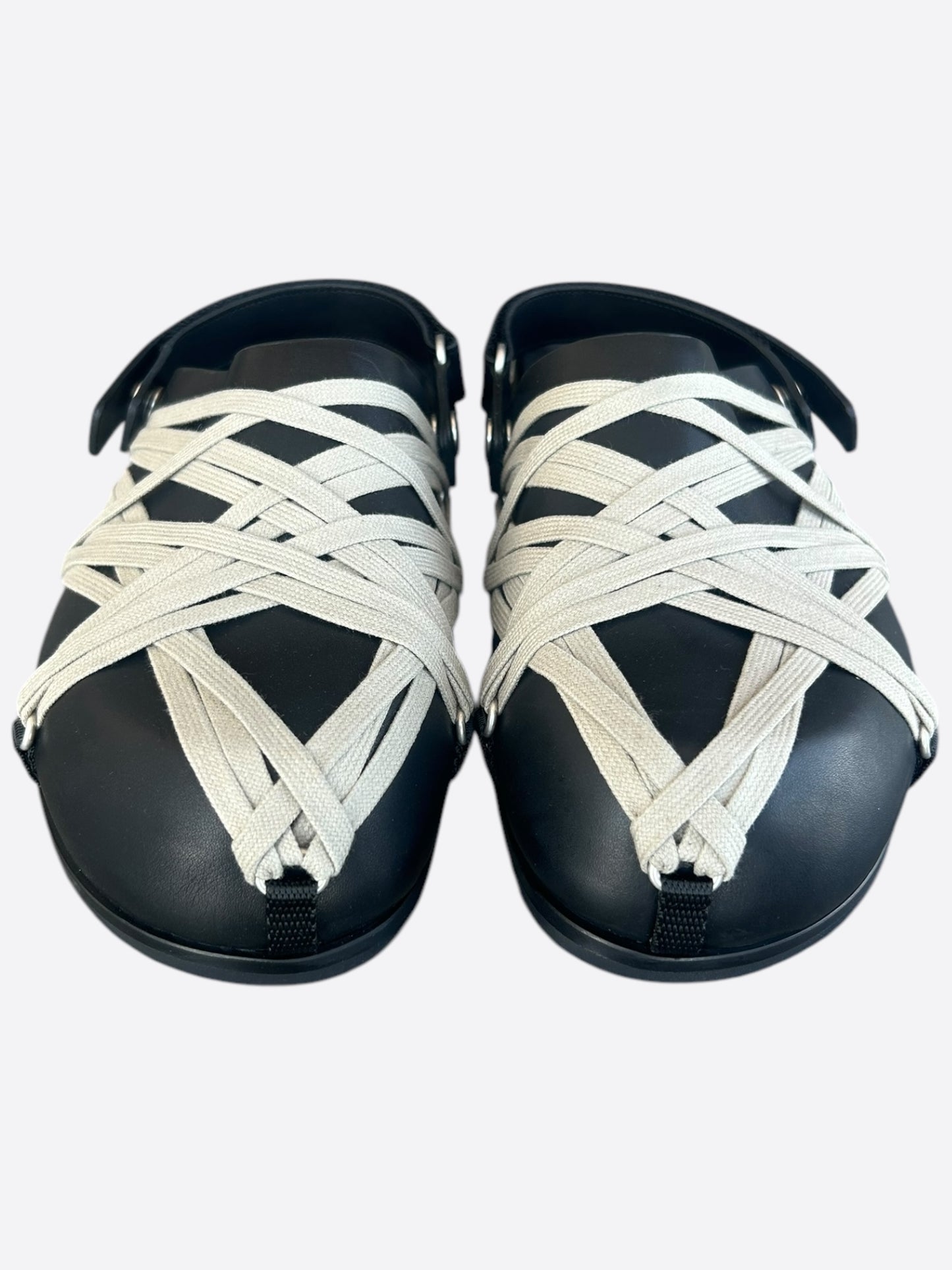Rick Owens Black Rope Sandals