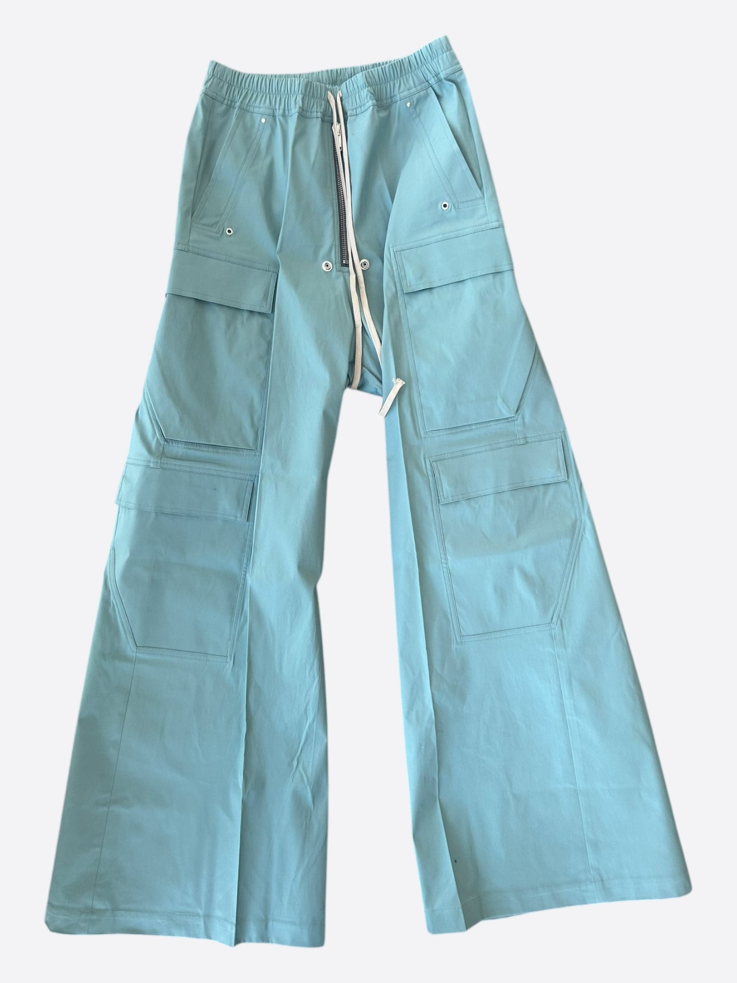 Rick Owens Light Blue Cargobela Cargo Pants