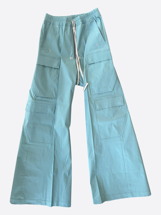 Rick Owens Light Blue Cargobela Cargo Pants