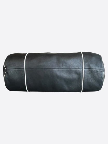 Chrome Hearts Black White & Green Triple Cross Leather Duffel Bag