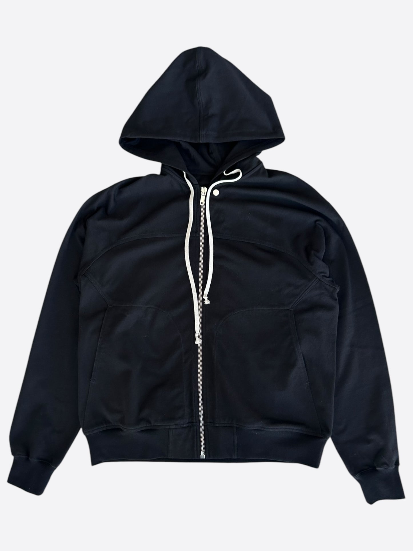 Rick Owens Black Windbreaker Hoodie