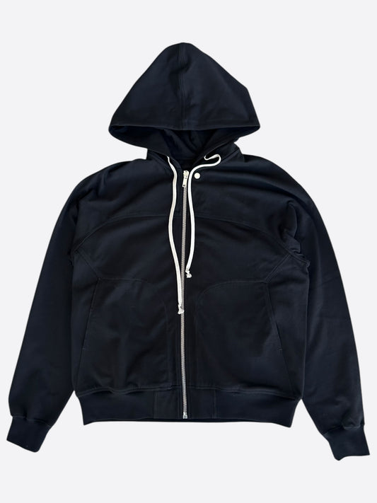 Rick Owens Black Windbreaker Hoodie