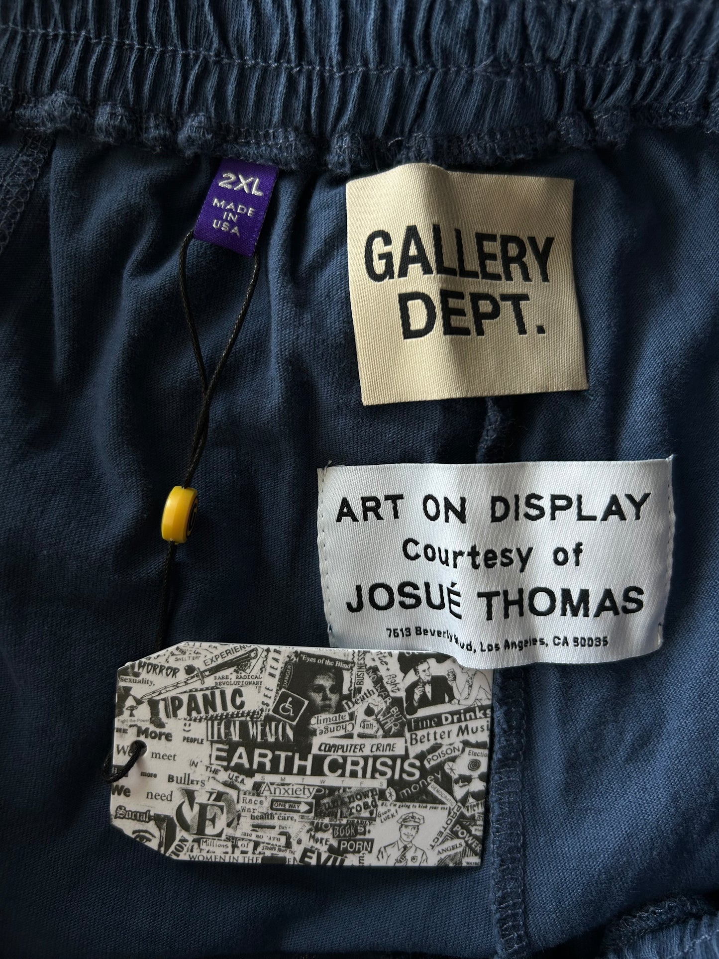 Gallery Dept Blue & White Session Sweat Shorts