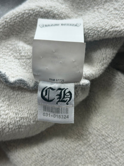 Chrome Hearts Grey & Black Triple Cross Quarter Zip Sweater