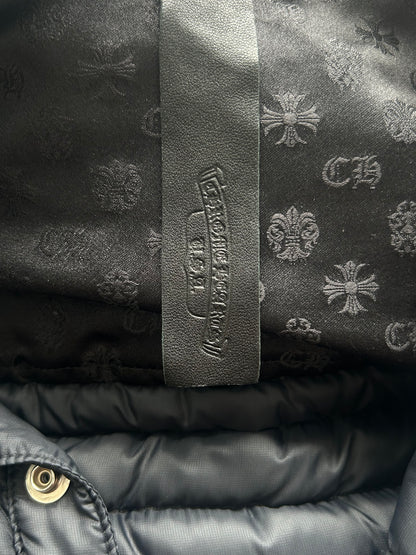Chrome Hearts Black Cross Patch Puffer Jacket