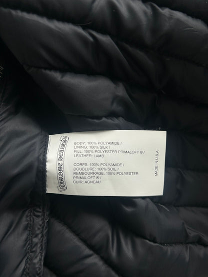 Chrome Hearts Black Cross Patch Puffer Jacket