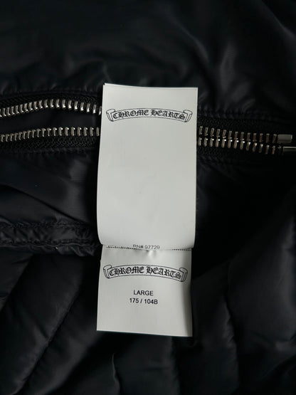 Chrome Hearts Black Cross Patch Puffer Jacket