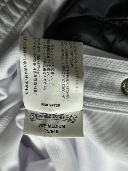 Chrome Hearts White & Black Snap Button Tearaway Track Pants