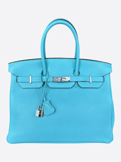 Hermes Tiffany Blue Togo & Palladium Hardware Birkin 35