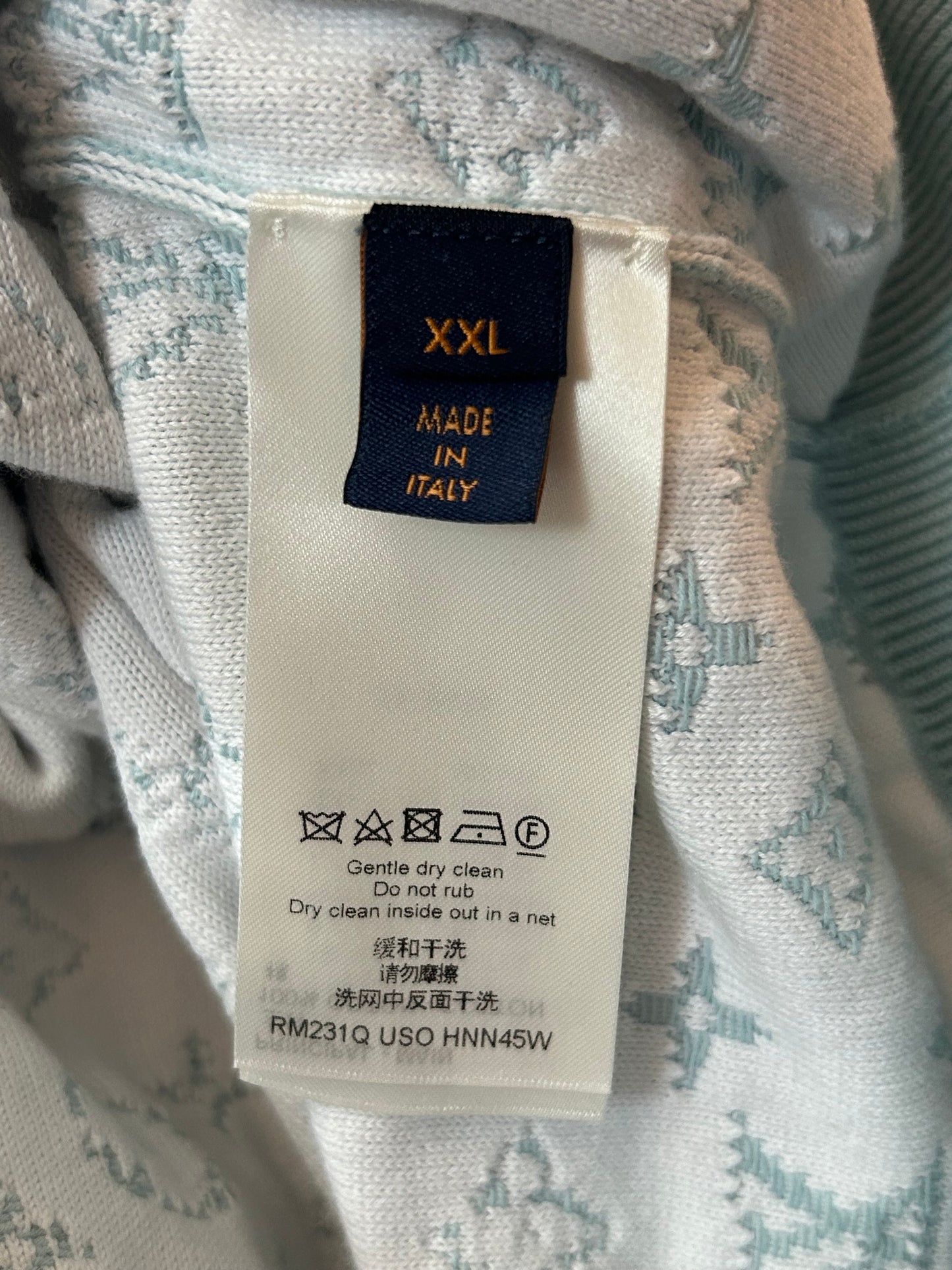 Louis Vuitton Blue & White Gradient Monogram Hoodie