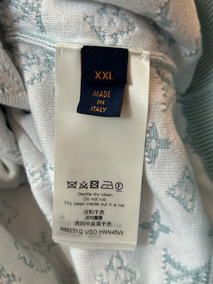 Louis Vuitton Blue & White Gradient Monogram Hoodie